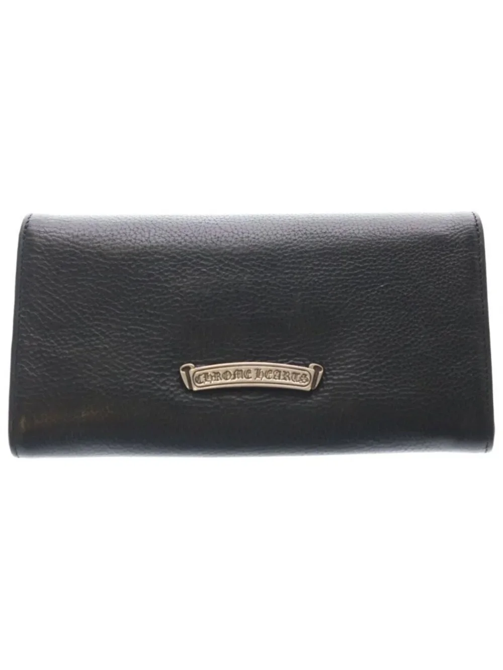 Chrome Hearts Judy Cross Ball Button Leather Wallet Black